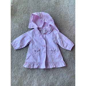 NWOT Jacadi Light Pink Jacket with Removable Hood